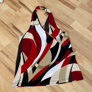 Patterned halter top